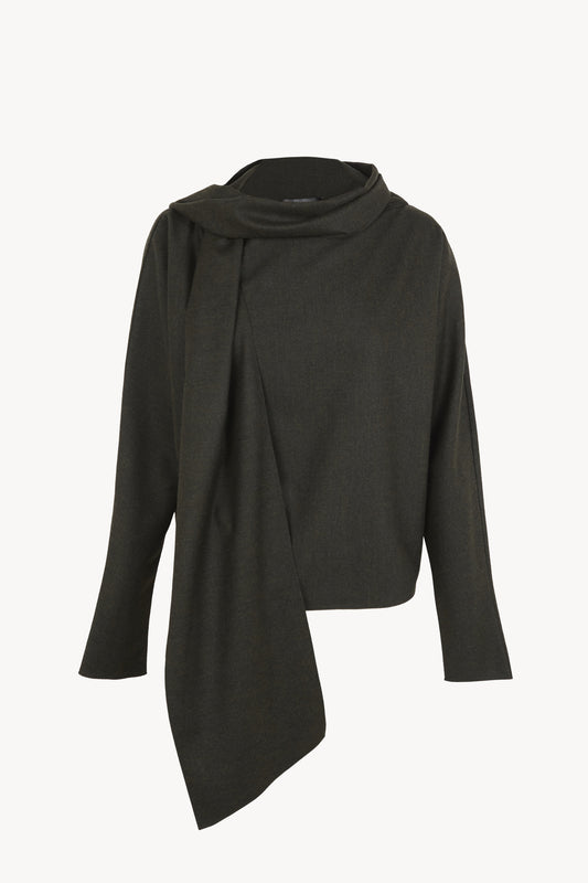 Fabula, green virgin wool top