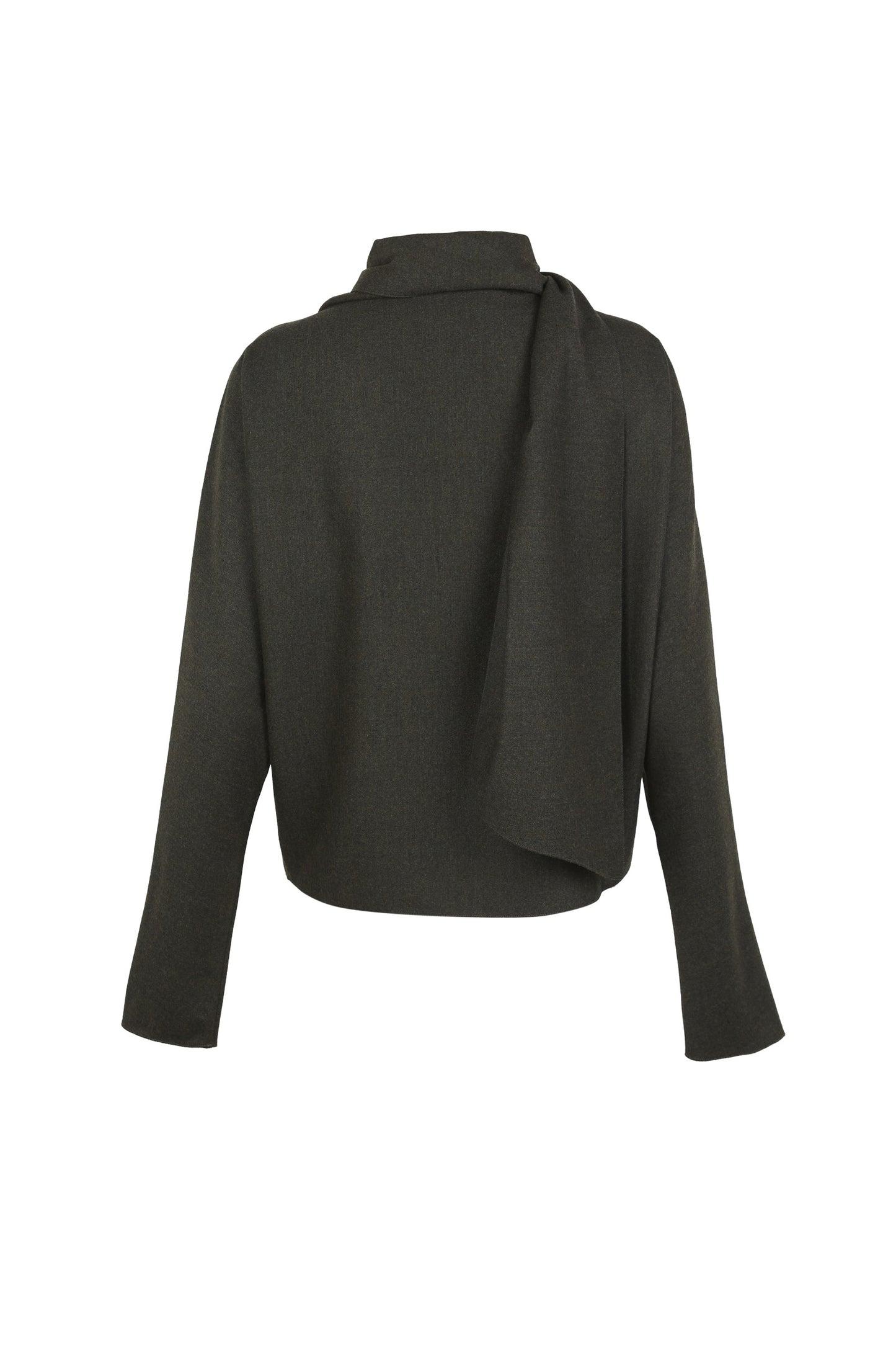 Fabula, green virgin wool top