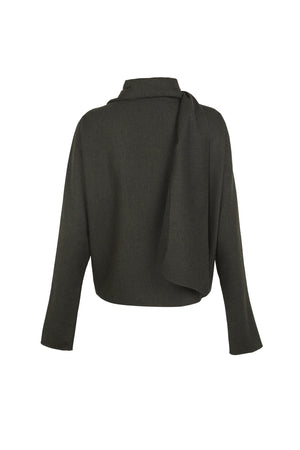 Fabula, green virgin wool top