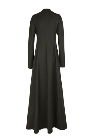 Fabula, dark green virgin wool dress