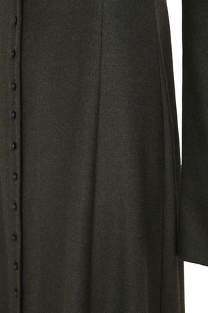 Fabula, dark green virgin wool dress