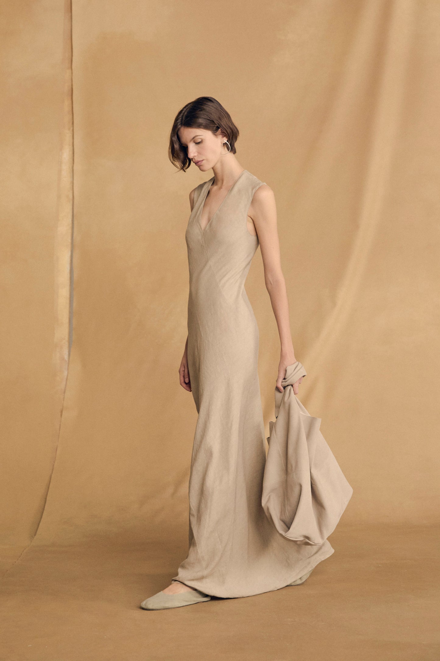 Fania, stone long dress