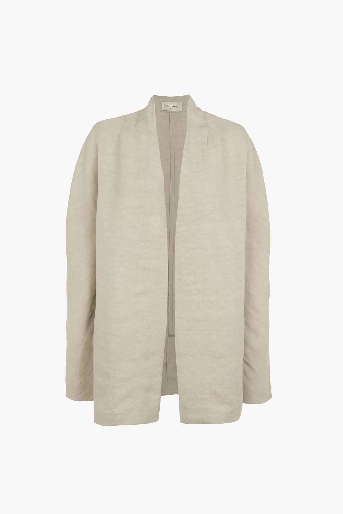 Fania, stone gray linen and viscose jacket