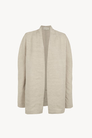 Fania, stone gray linen and viscose jacket