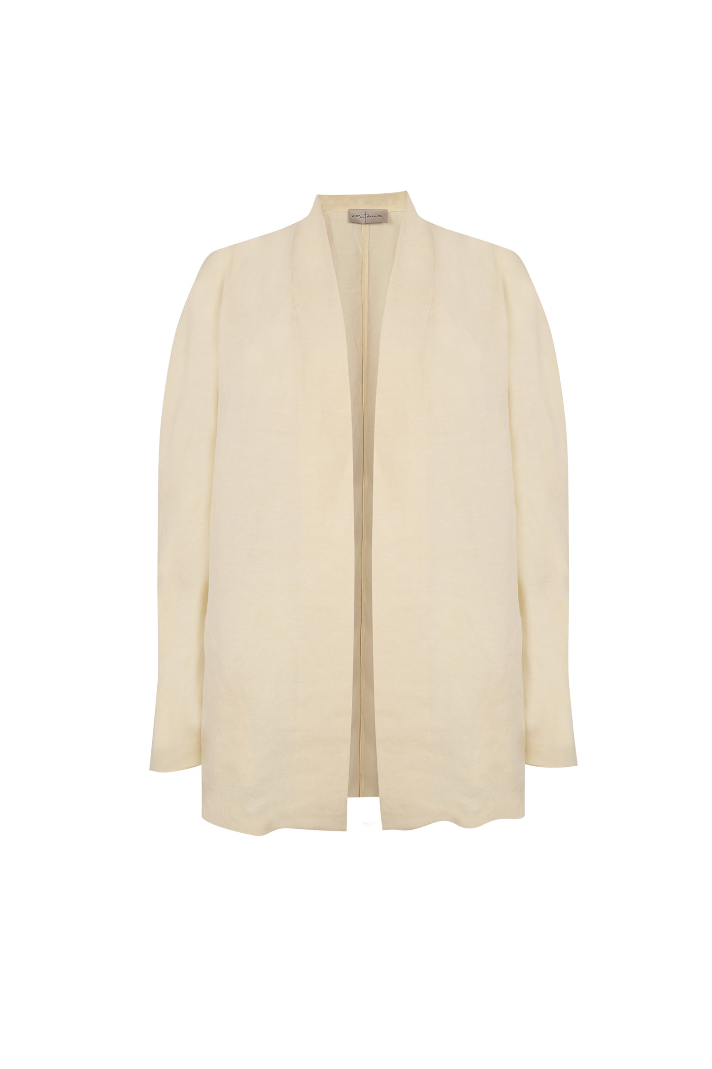 Fania, vanilla linen and viscose jacket