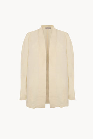 Fania, vanilla linen and viscose jacket