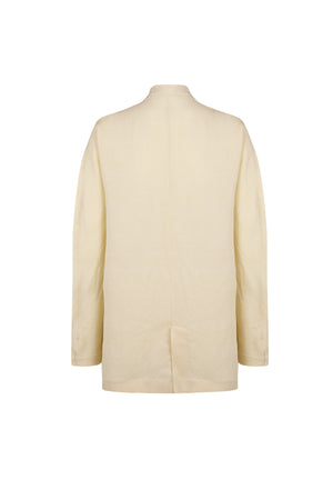 Fania, vanilla linen and viscose jacket