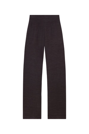 Fania, pantalon en lino y viscosa blueberry