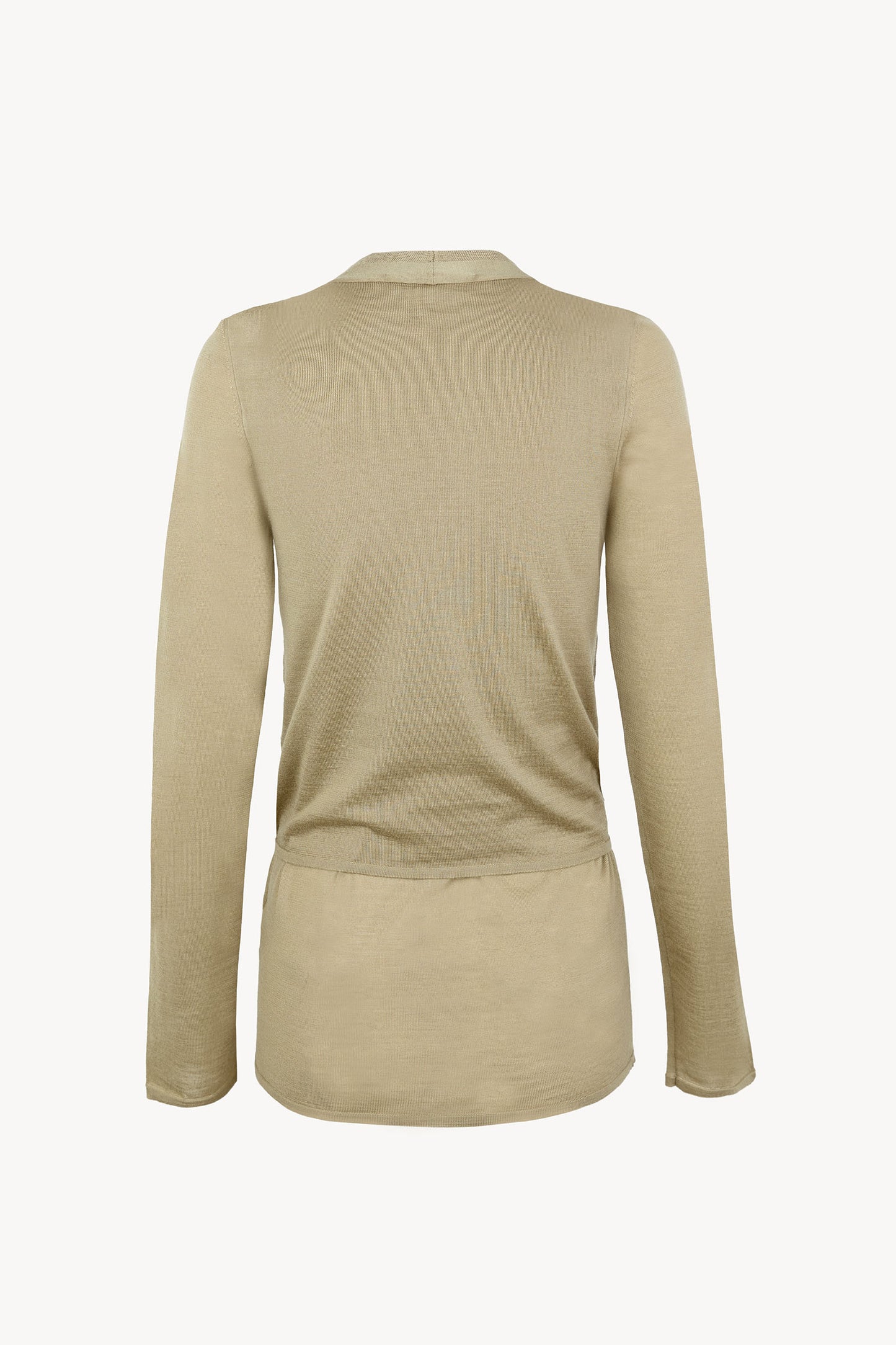 Fio, dark beige cashmere cardigan