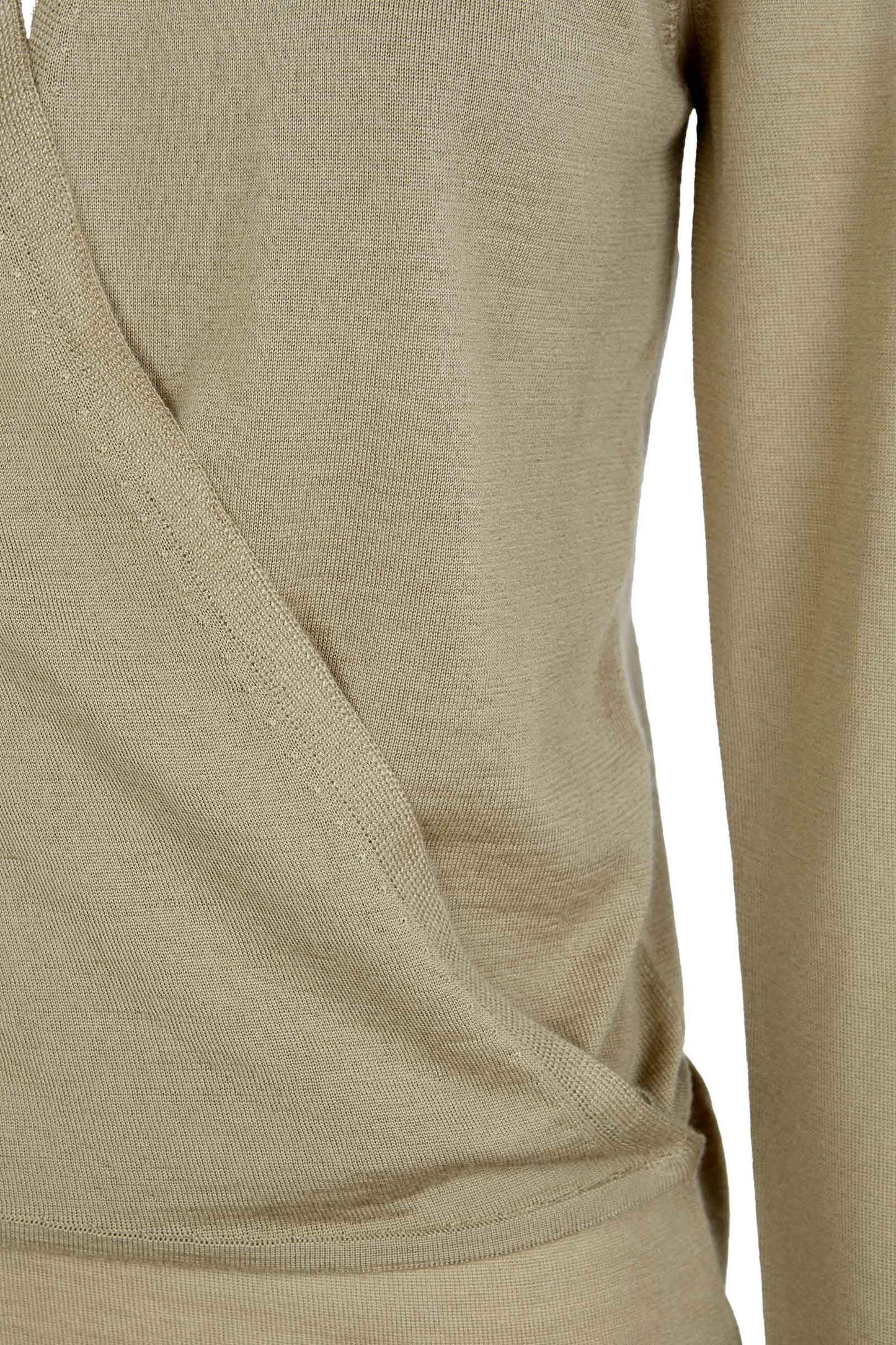 Fio, dark beige cashmere cardigan