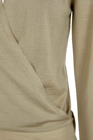 Fio, dark beige cashmere cardigan