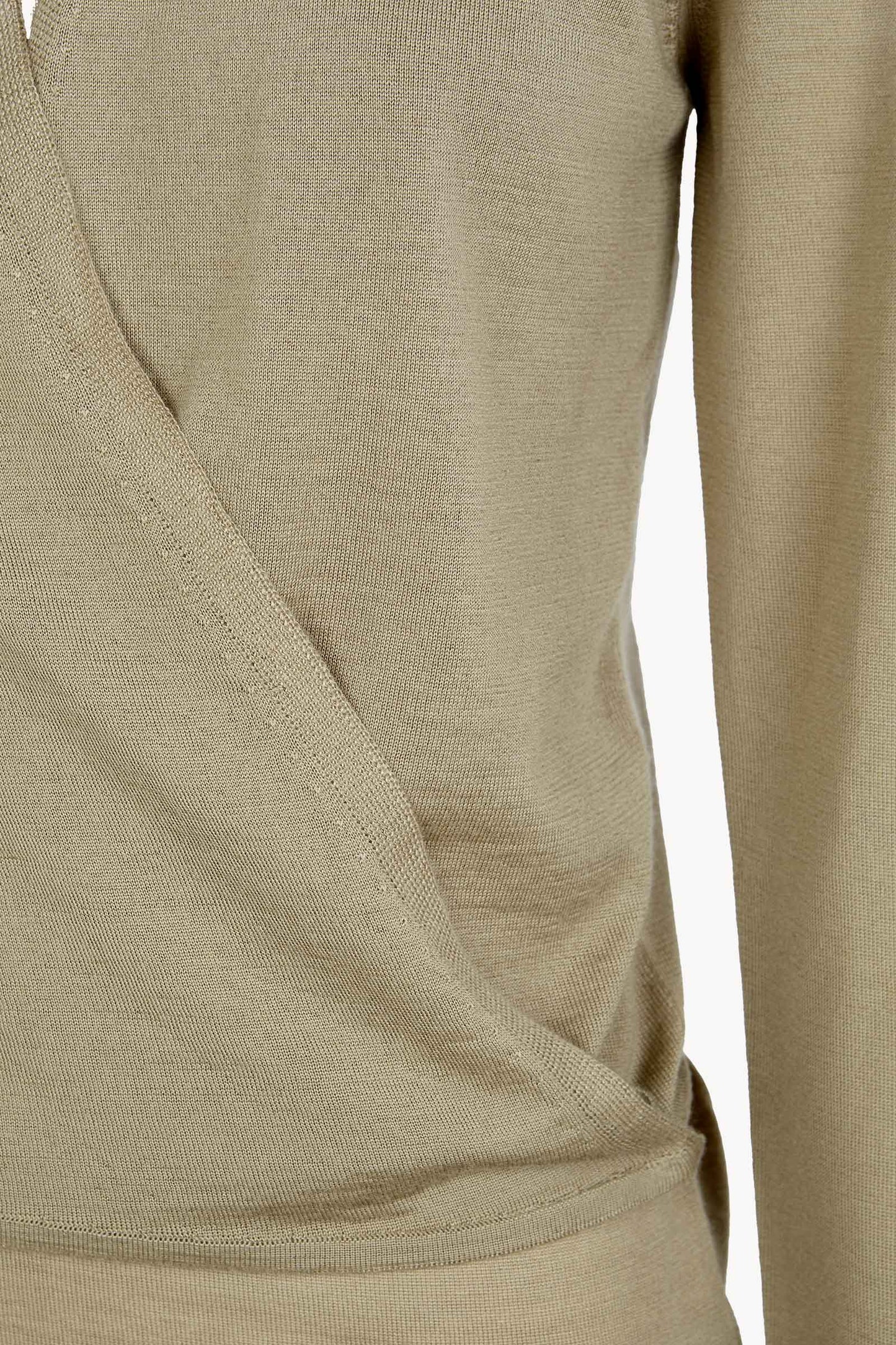 Fio, dark beige cashmere cardigan