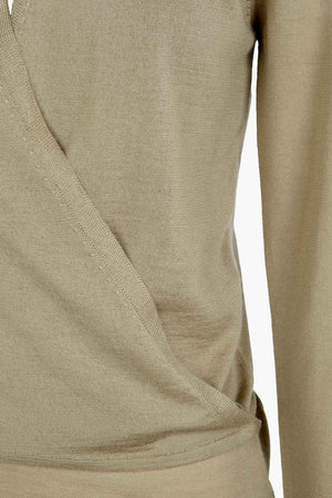 Fio, dark beige cashmere cardigan