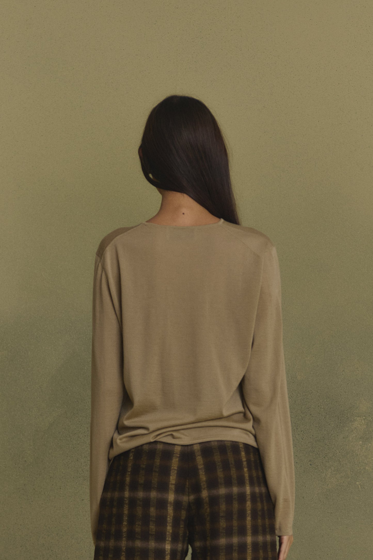 Fio, dark beige cashmere sweater