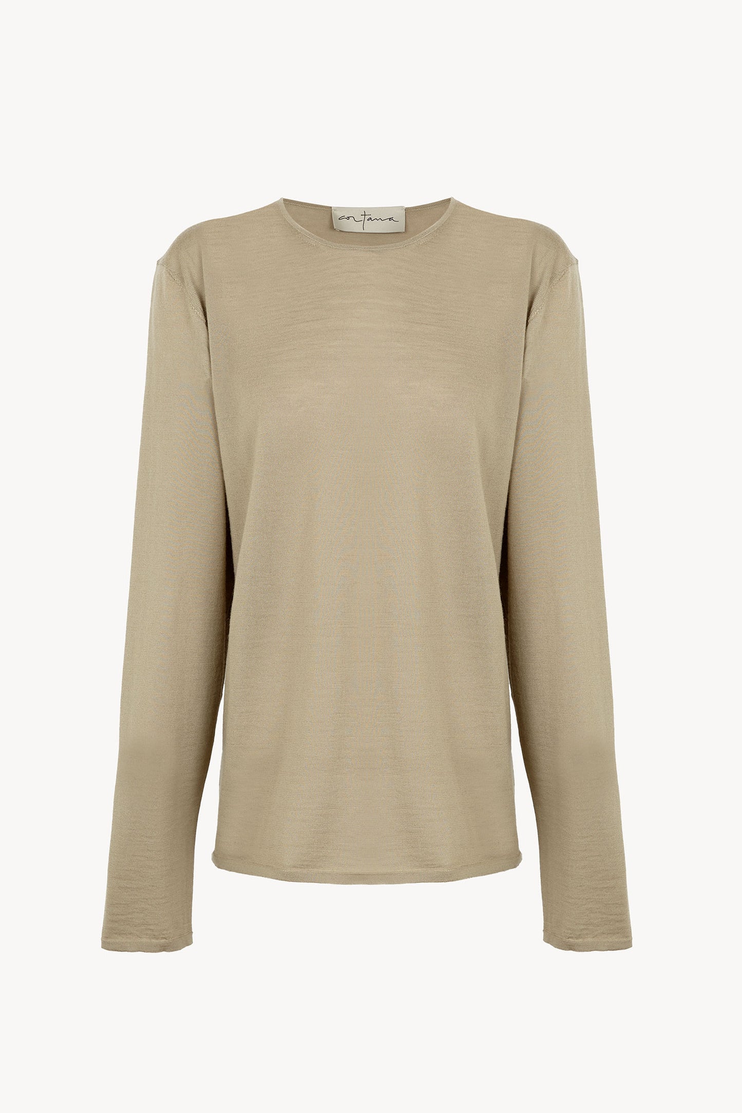 Fio, dark beige cashmere sweater