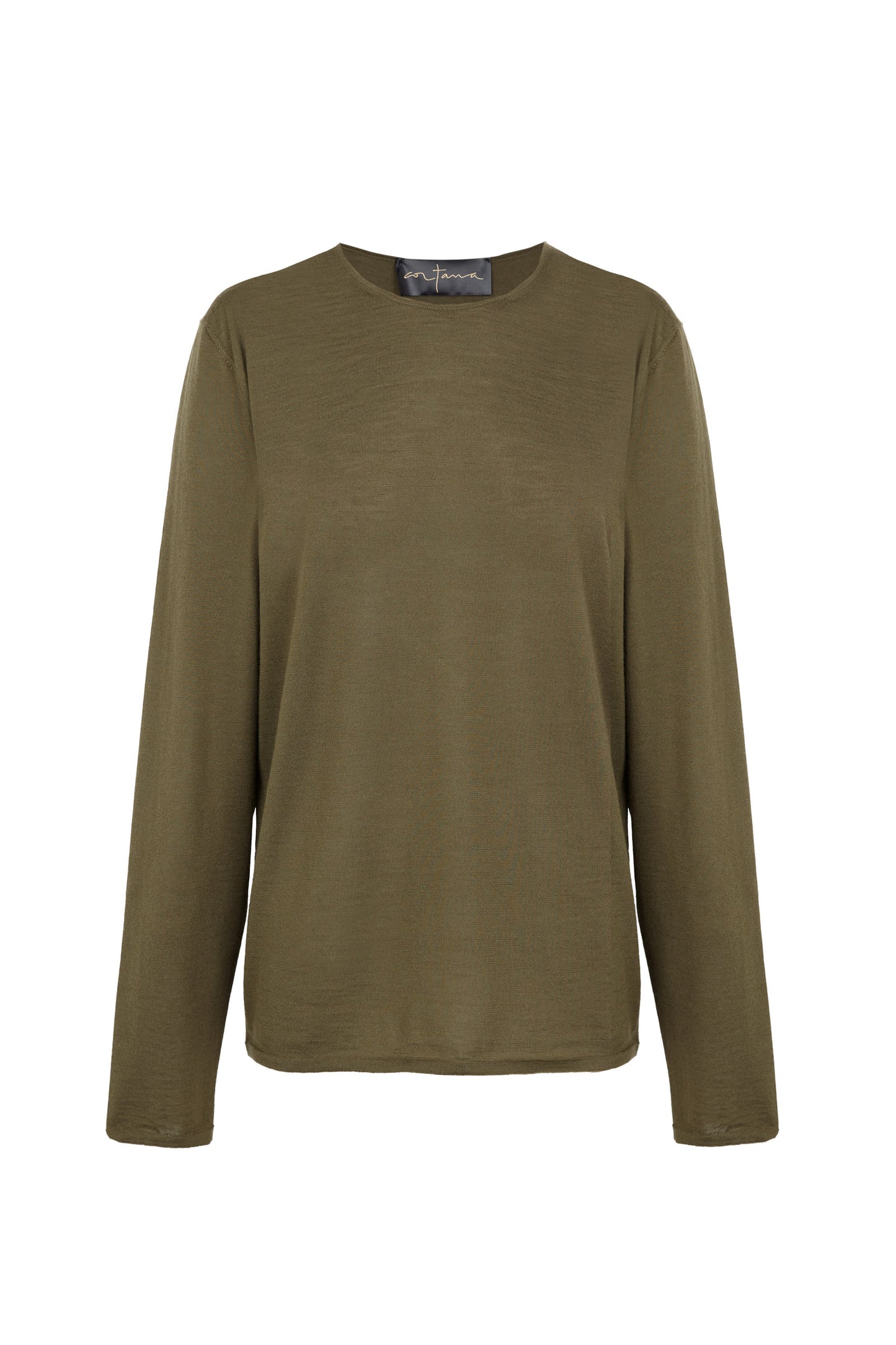 Fio, jersey de punto cachemir kaki