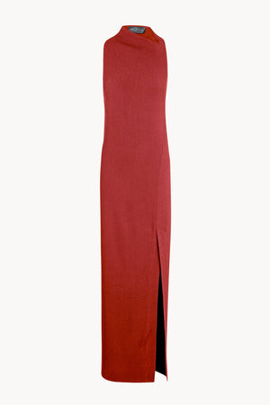 Fiona, vestido entallado rojo carmin