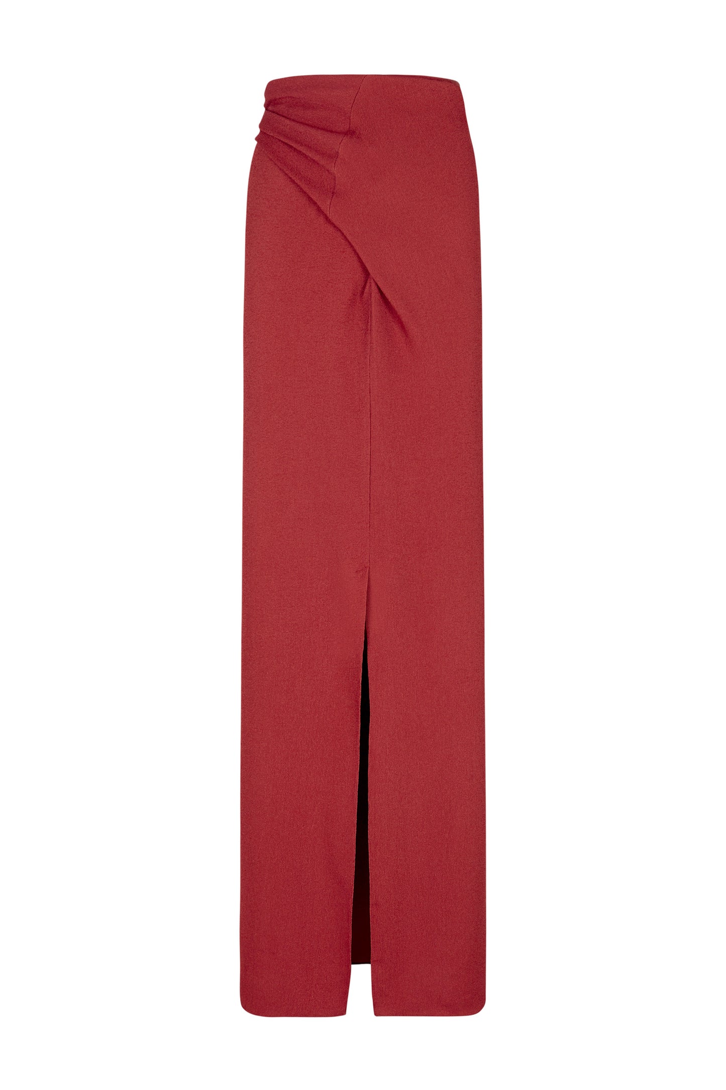 Fiona, carmine red wrap skirt