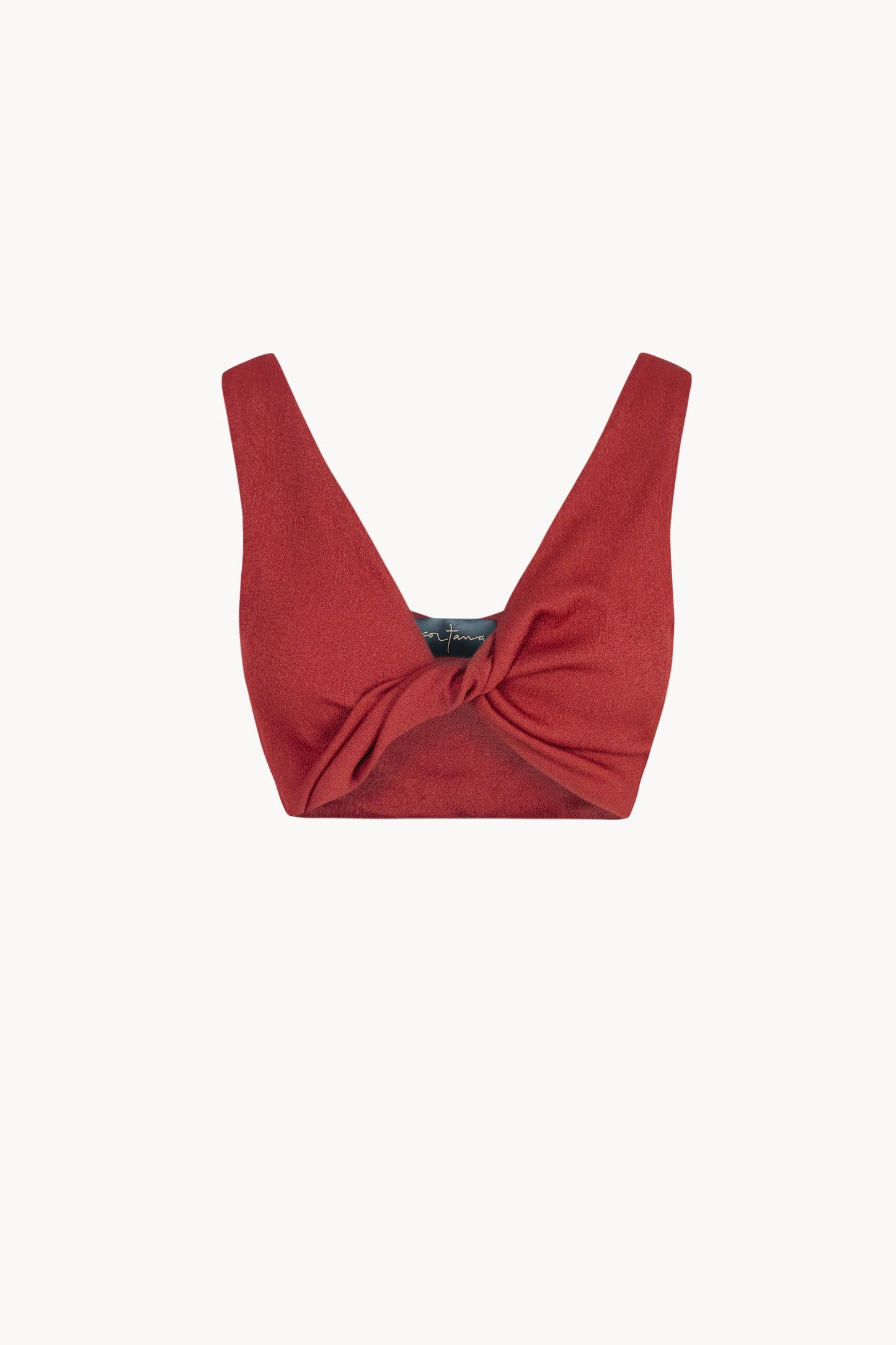 Fiona, carmine red crop top