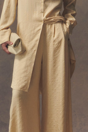Frances, long pants in vanilla silk