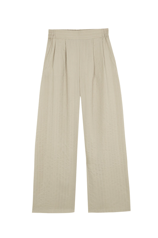 Francisca, cinnamon striped silk pants