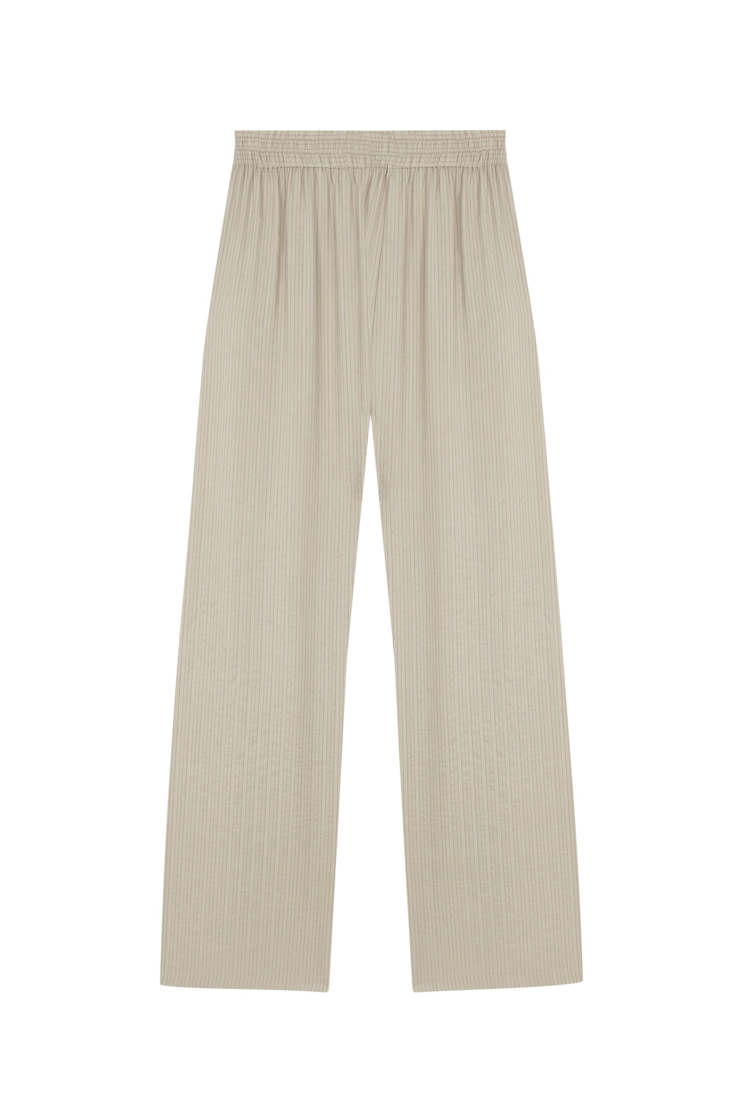 Francisca, cinnamon striped silk pants