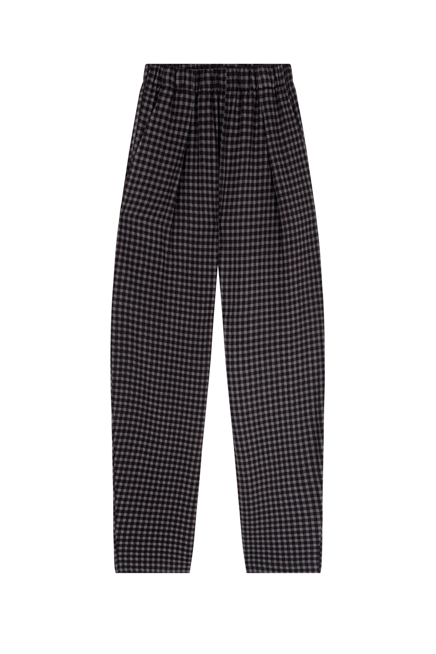 Fred, gray checked pants