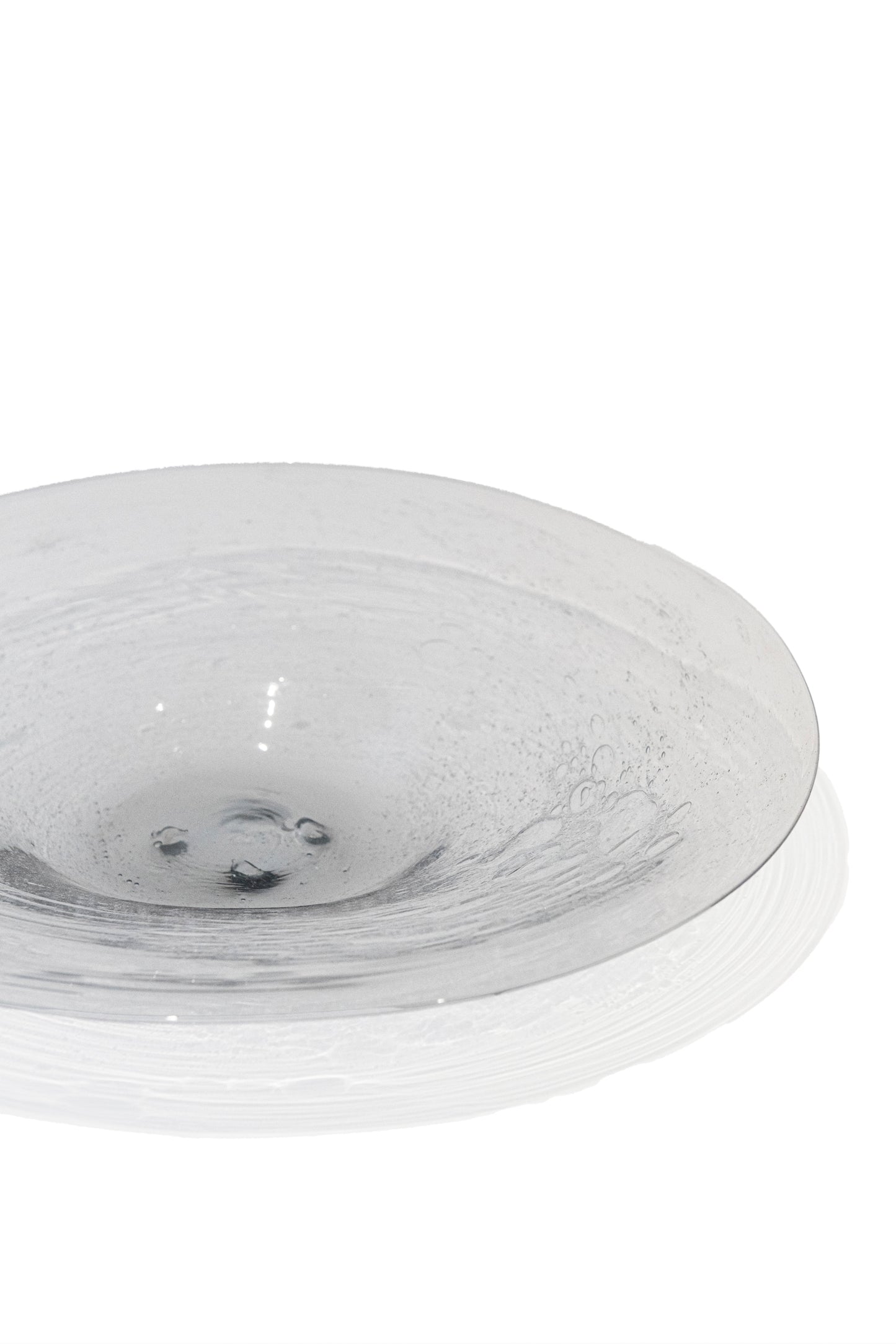 Fuente vidrio soplado