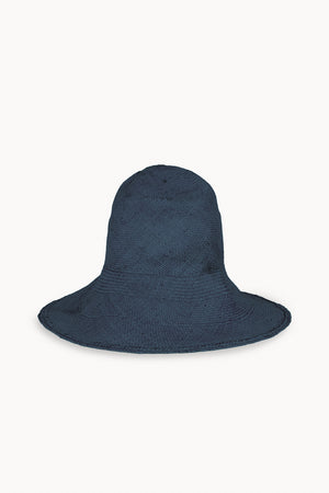 Gaia, sombrero de paja azul deslavado maltinto