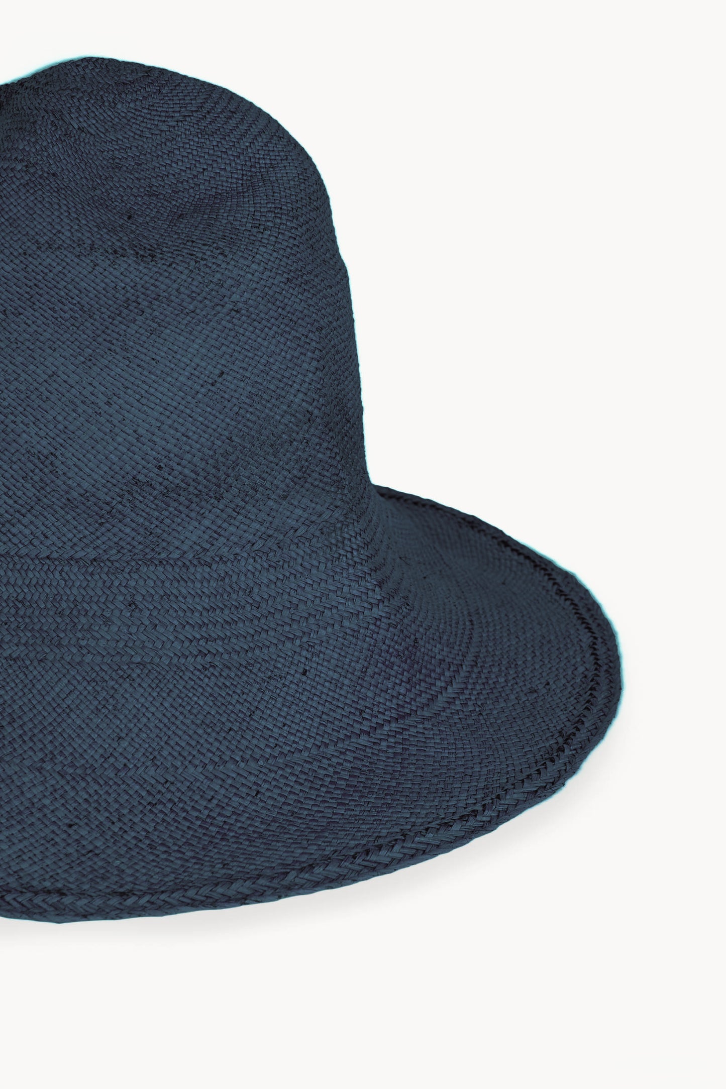 Gaia, sombrero de paja azul deslavado maltinto