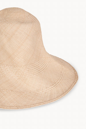 Gaia, faded ivory straw hat
