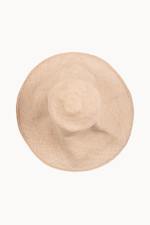 Gaia, faded ivory straw hat
