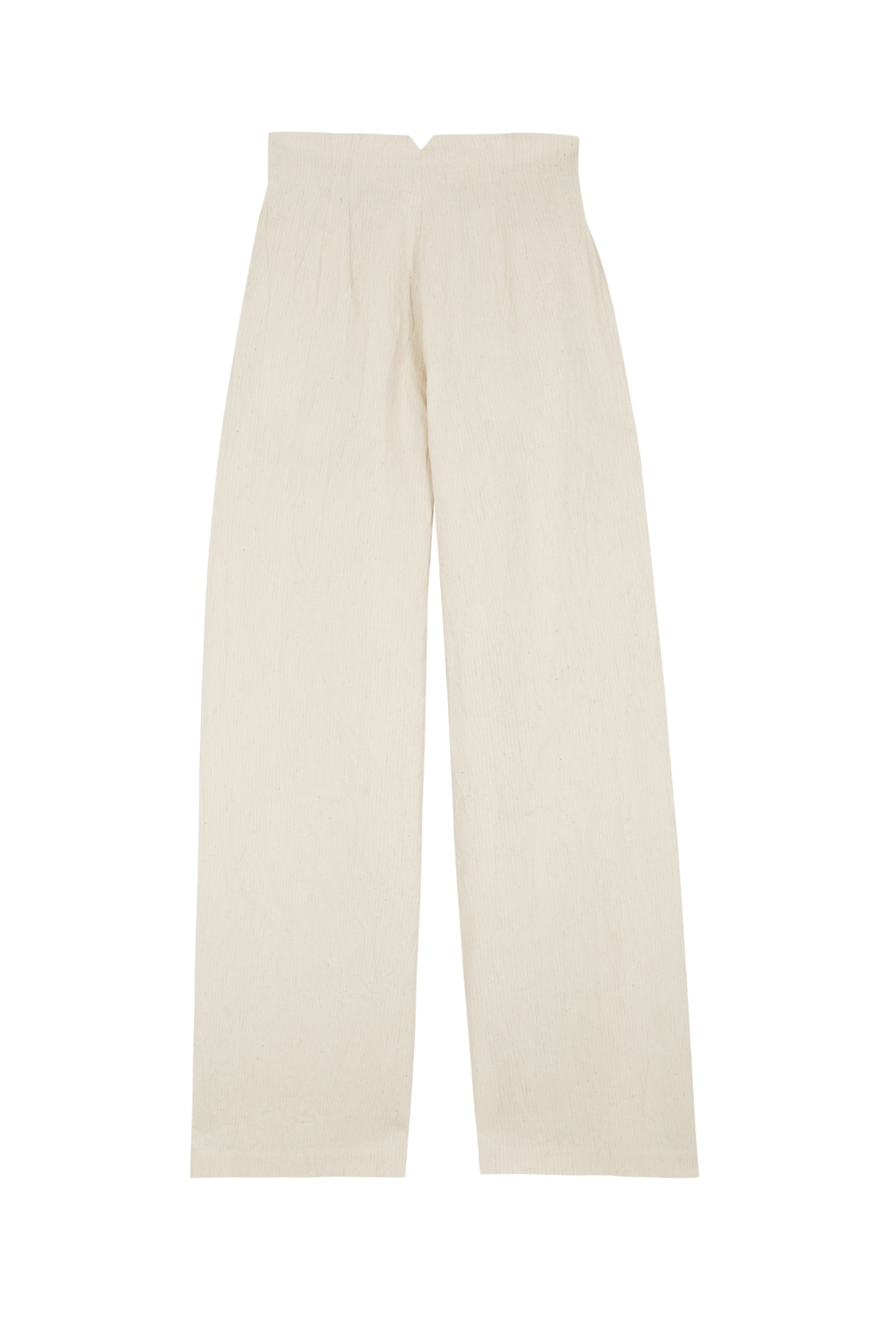 Gilda, wide trousers in cotton, paper and linen