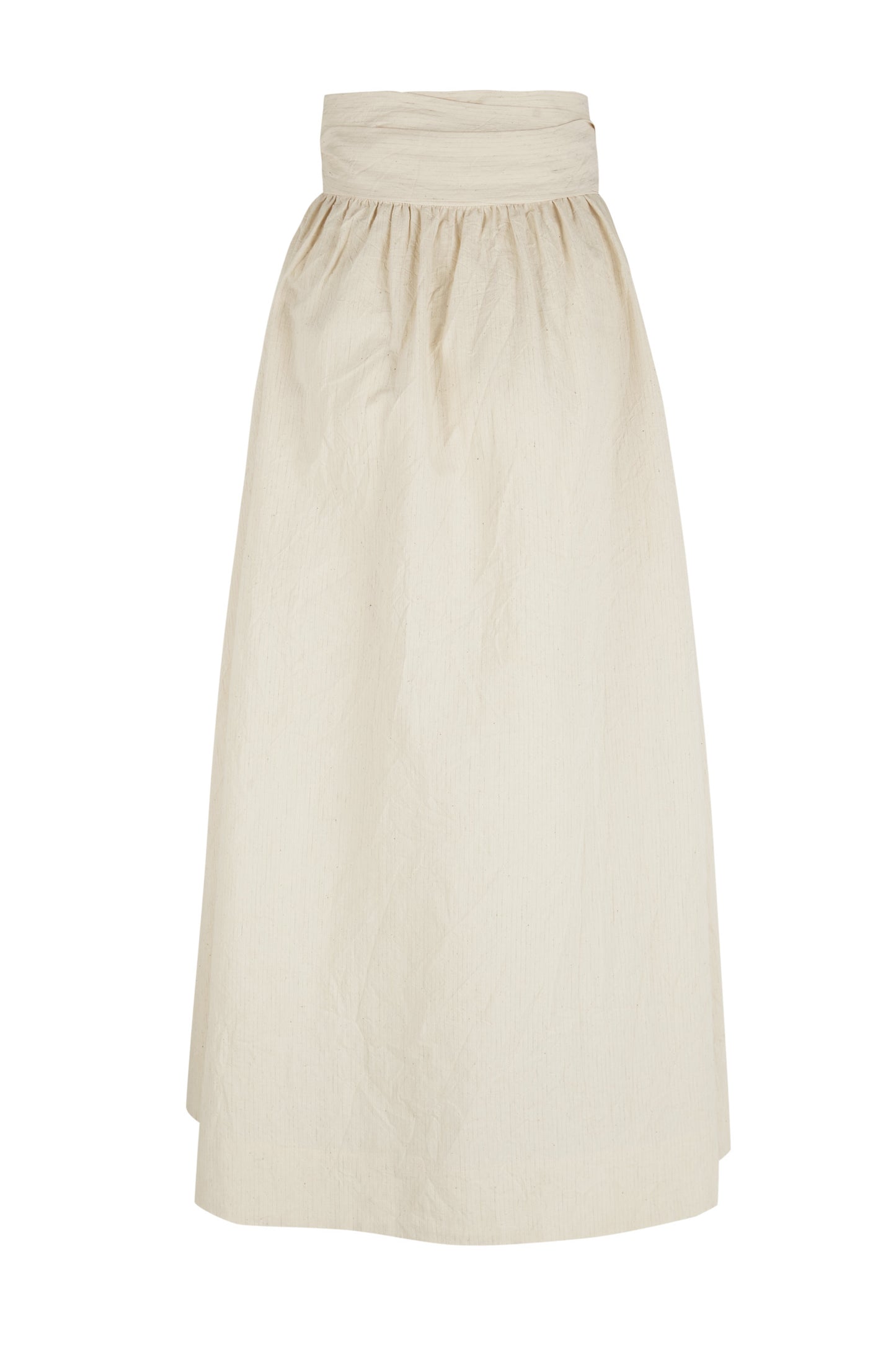 Gilda, cotton, paper and linen skirt