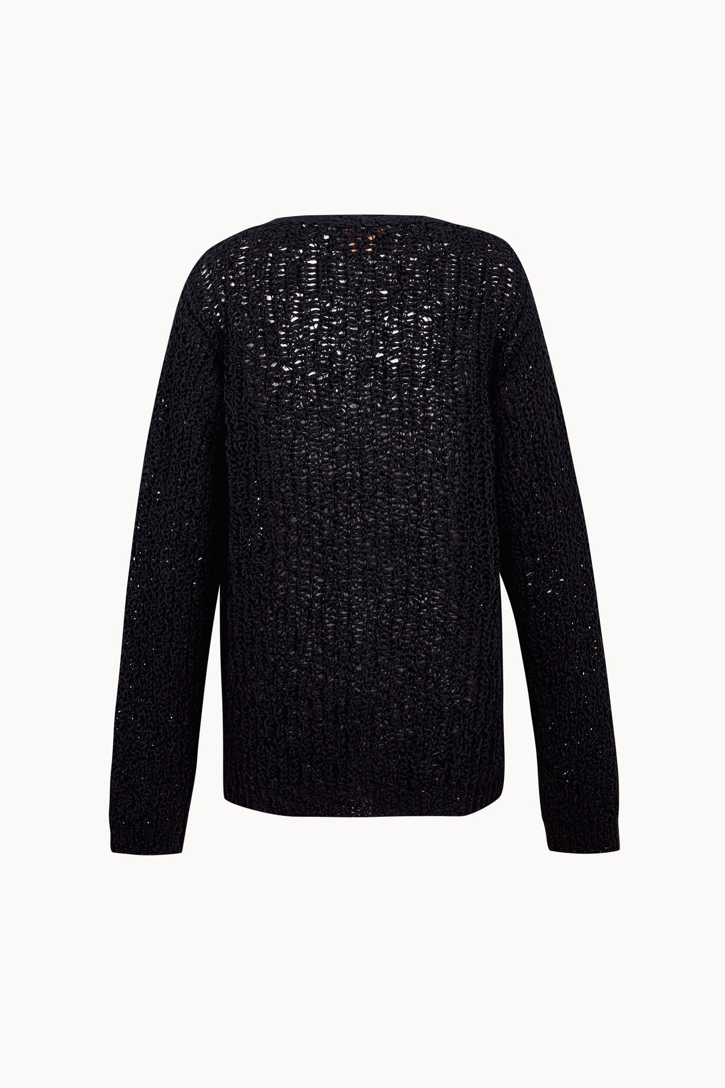 Gina, cardigan oversize de punto de algodon mako blue nero