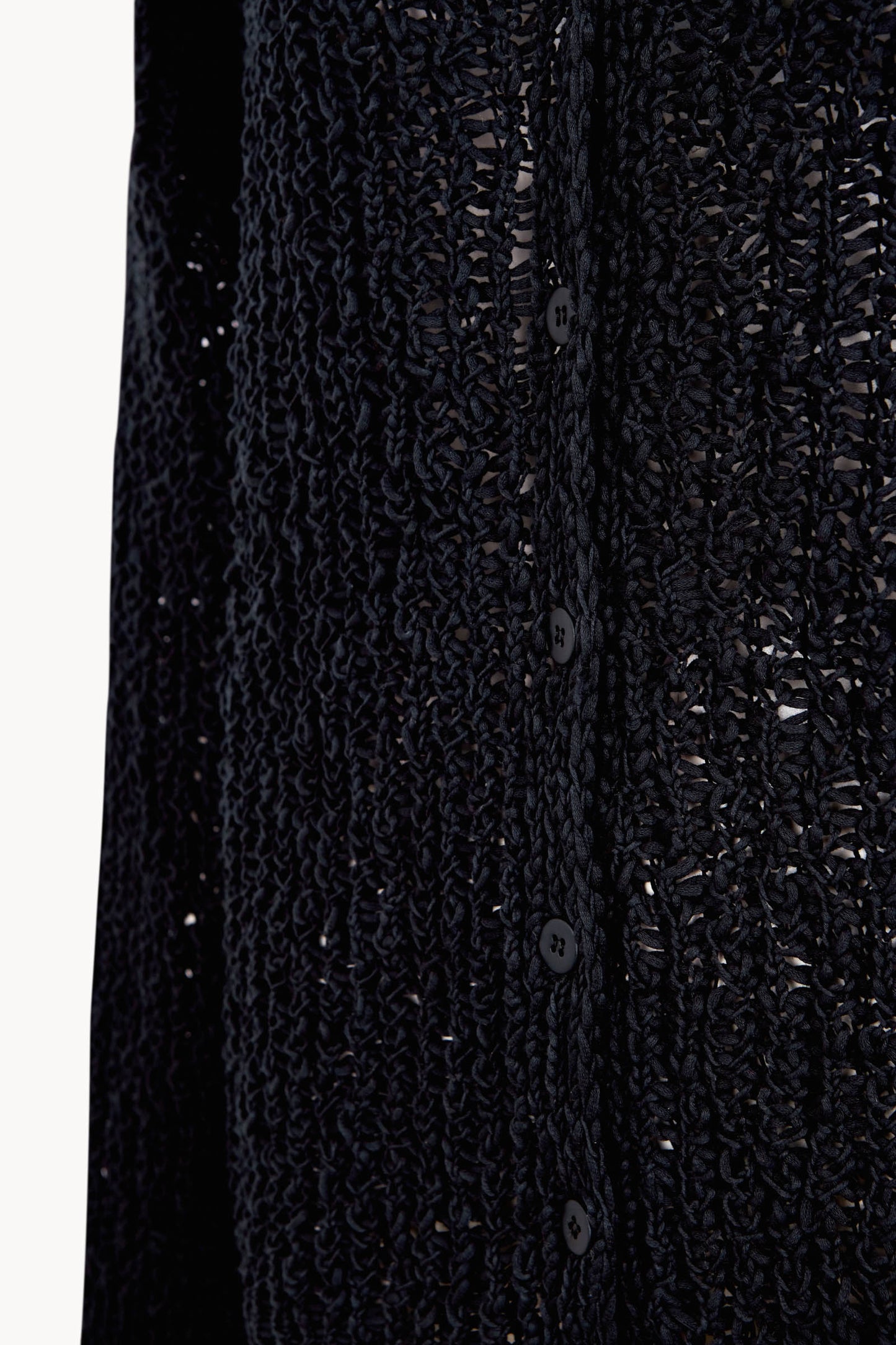 Gina, cardigan oversize de punto de algodon mako blue nero