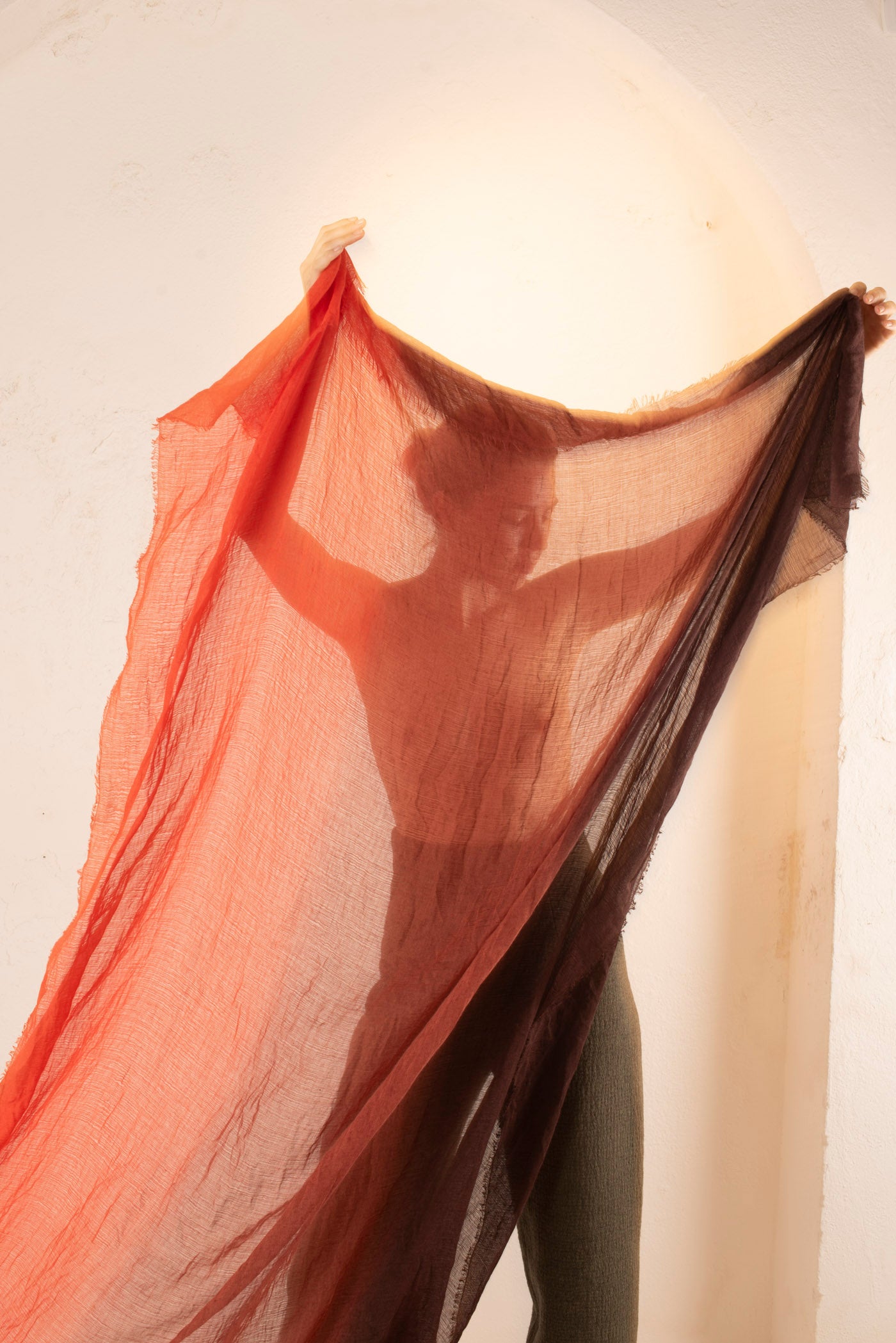 Giuseppe, maroon tricolor foulard