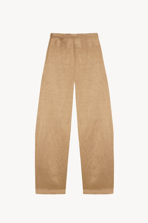 Gloria, pantalon en lino y viscosa cocoa