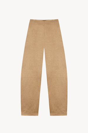 Gloria, pantalon en lino y viscosa cocoa
