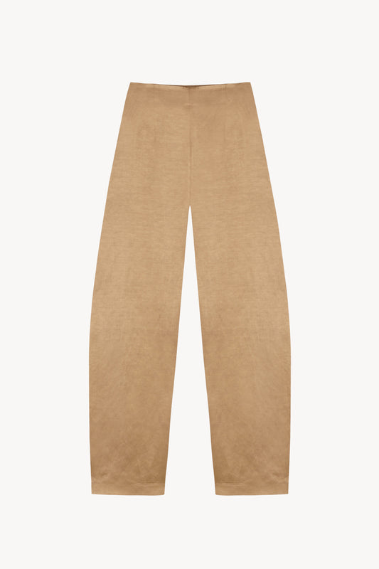 Gloria, cocoa linen and viscose pants