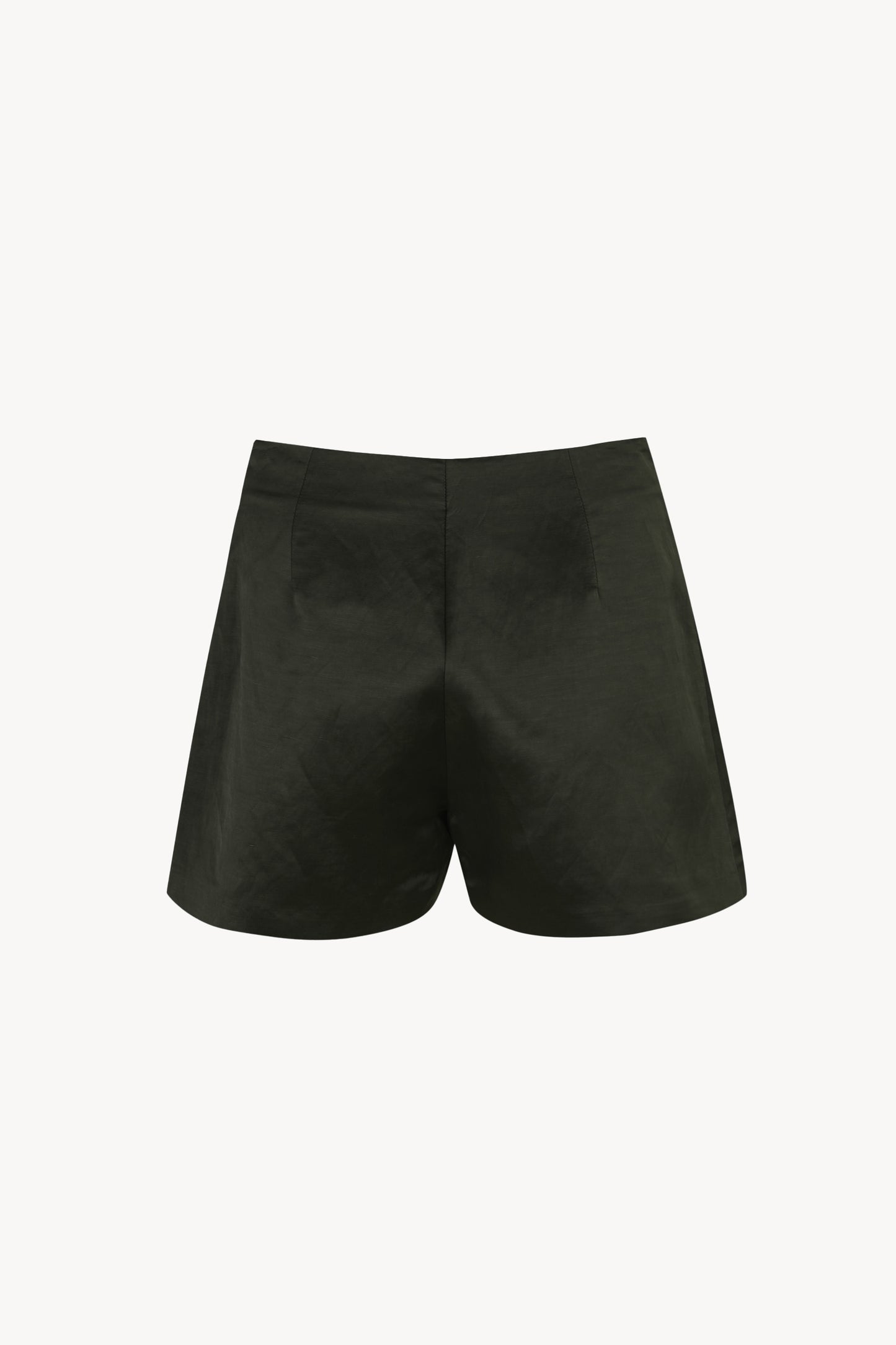 Gloria, graphite linen and viscose shorts