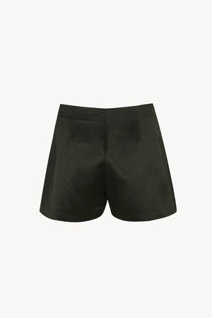 Gloria, graphite linen and viscose shorts