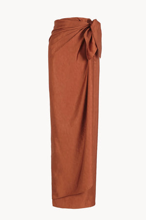 Gloria, lava red wrap skirt
