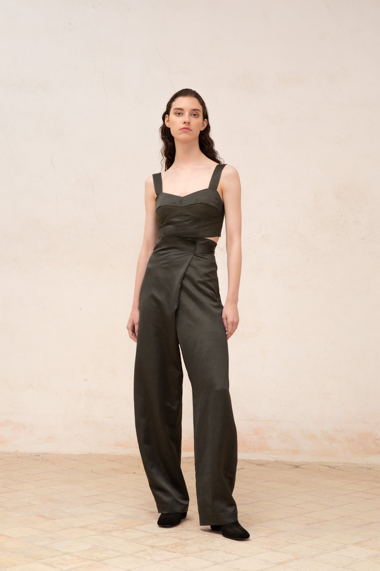 Glory, graphite linen and viscose pants