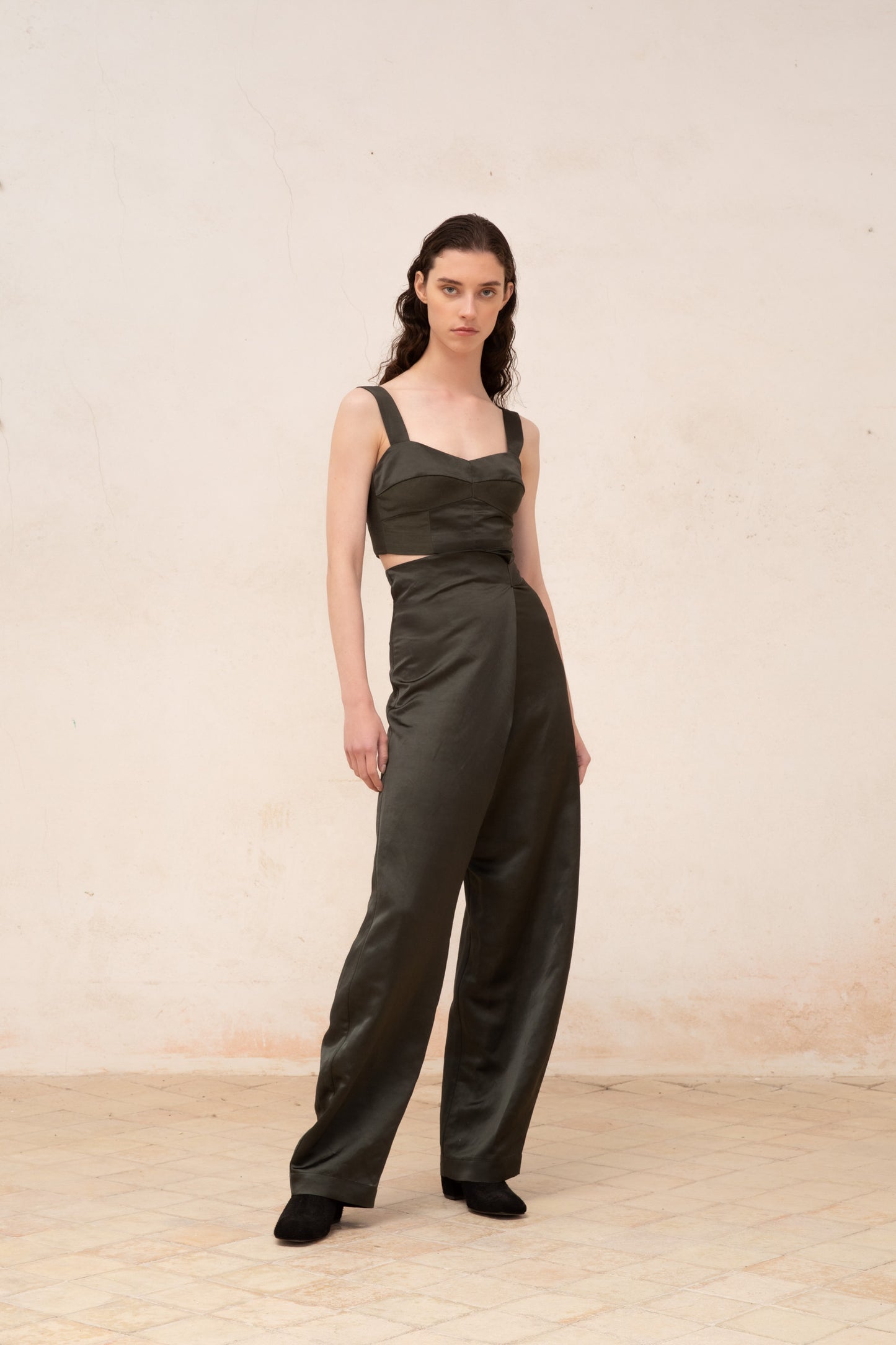 Glory, graphite linen and viscose pants