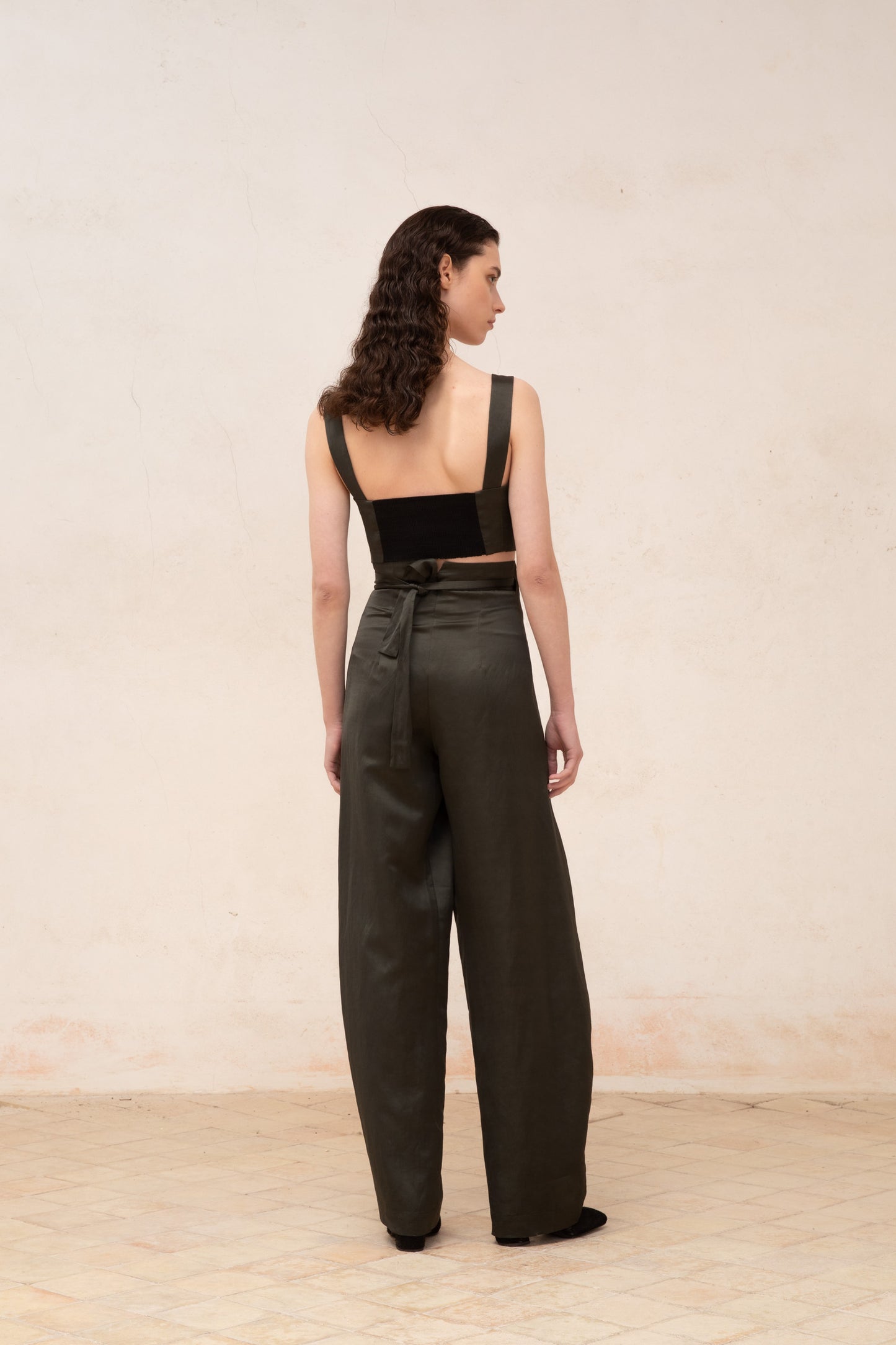 Glory, graphite linen and viscose pants