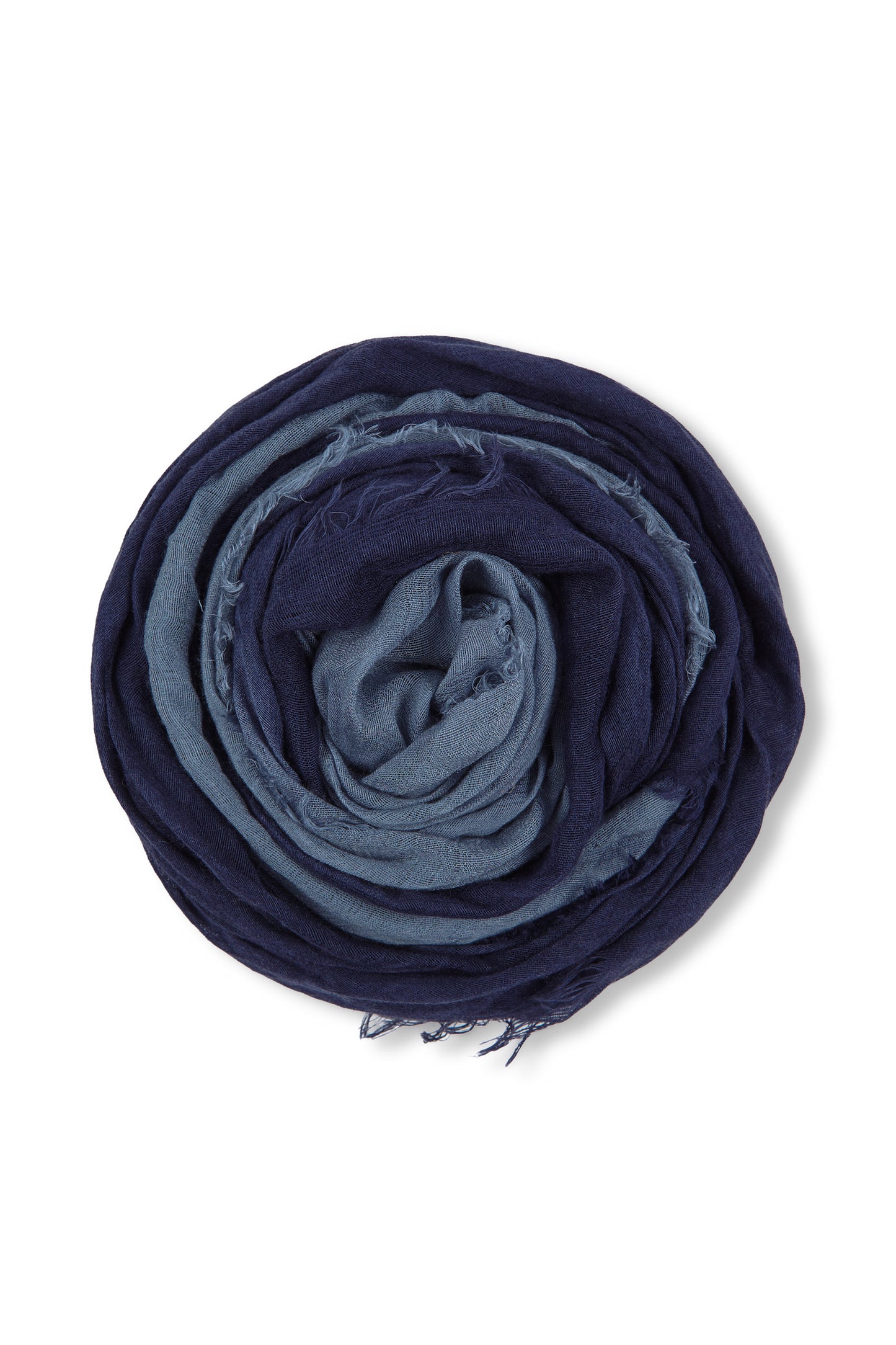 Glow, foulard bicolor azul marino