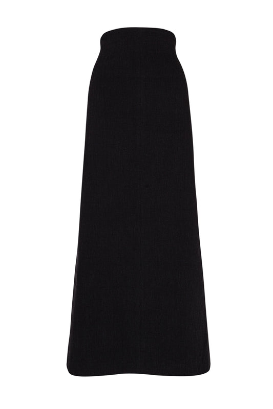 Grow, black linen and viscose skirt