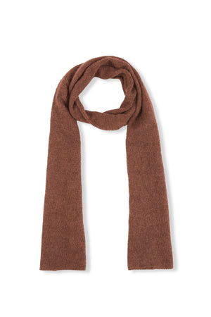 Hana, light brown knitted scarf