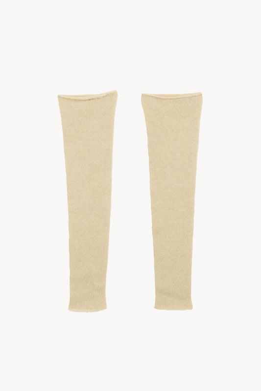 Hana, mitones de punto marfil